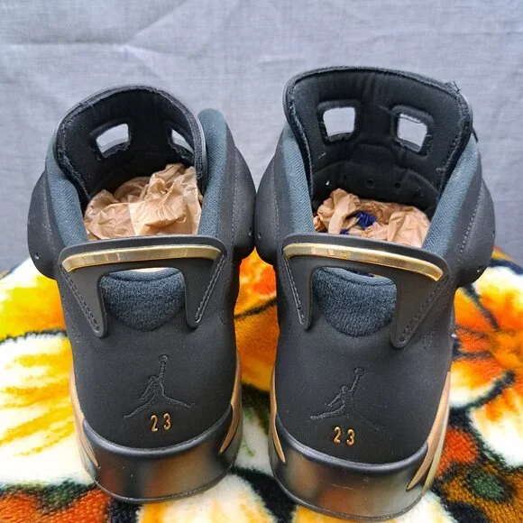 %Size 10.5 Nike Air Jordan 6 Retro DMP CT4954-007 Black/Gold Men AJ20